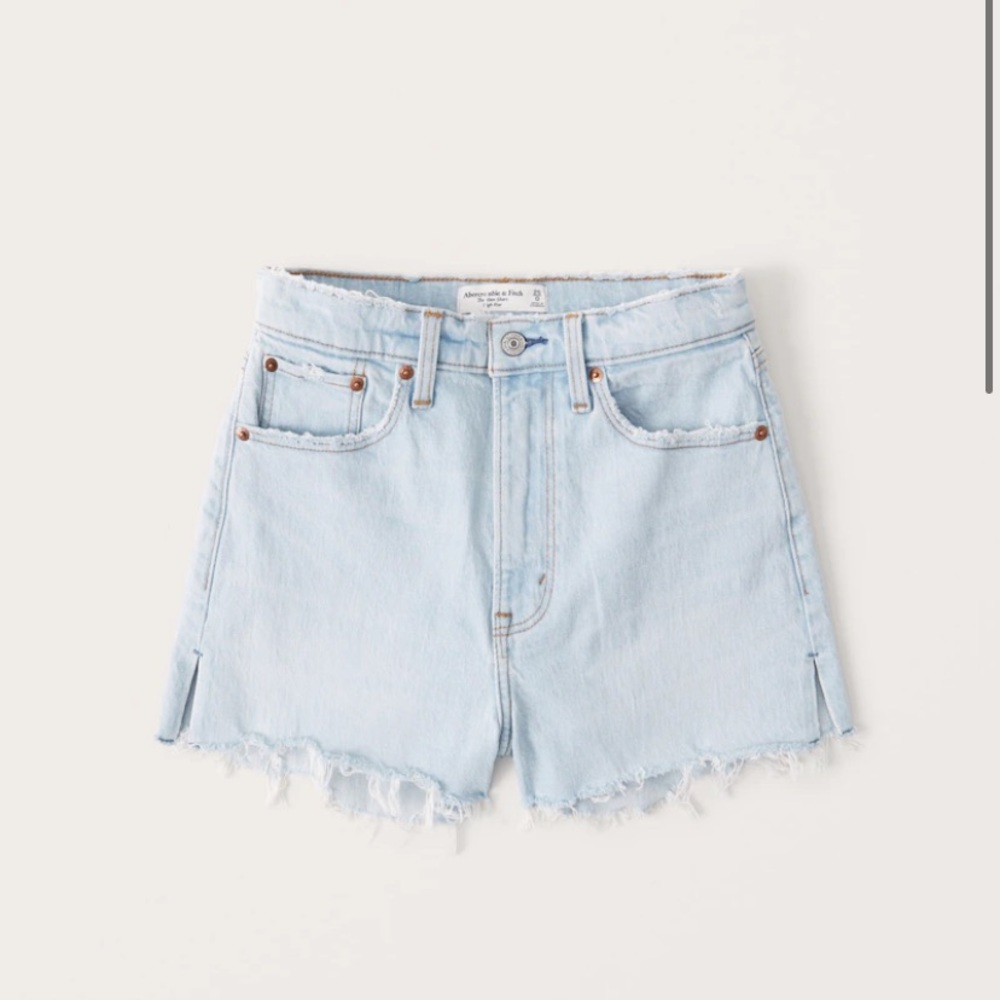 BRAND NEW Abercrombie High-Waisted Jean Shorts
